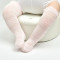 青莓【3双装】婴儿男女童宝宝长筒袜纯棉中筒新生儿童袜子0-6个月1-3岁 0-6个月（S） 3双装组合2/粉+白+黄
