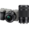 索尼（SONY）ILCE A6000灰色（16-50+55-210）数码微单相机 双镜头套装 约2430万像素