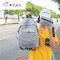 封后书包女学生韩版校园初中生背包出游旅行包港风原宿双肩包女送笔袋 红色