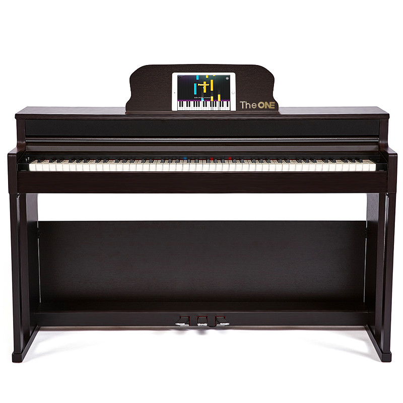The ONE智能钢琴 88键重锤升级版 数码钢琴 高贵棕 棕色