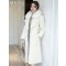 憨厚皇后 2017秋冬季新款海宁皮草羊剪绒大衣女中长款修身外套AY XXL 红色
