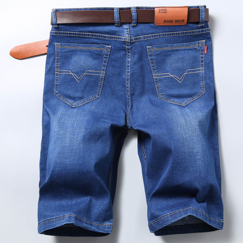 2017男士直筒修身牛仔短裤夏季薄款五分裤-1 29(2尺2) 【五分】1005蓝色