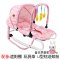 多功能婴儿椅婴儿摇椅躺椅 新生儿宝宝哄睡安抚儿童摇摇椅适用于0-15个月男女宝宝简约小清新椅子 卡其+玩具架+枕头无垫板