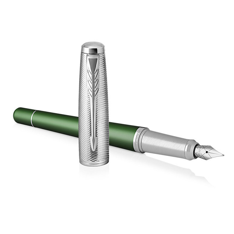 parker 派克笔正品 新款都市森林寄语墨水笔 男女士商务办公 军绿色
