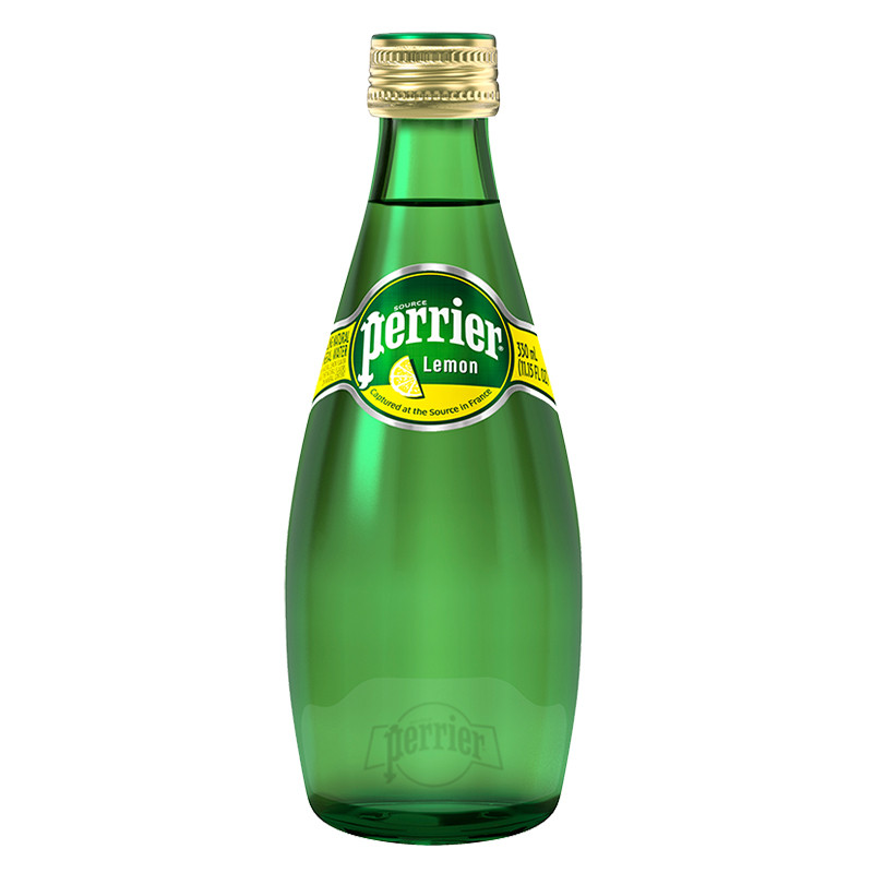 巴黎水Perrier 柠檬味（玻璃瓶）/箱 330ML*24瓶