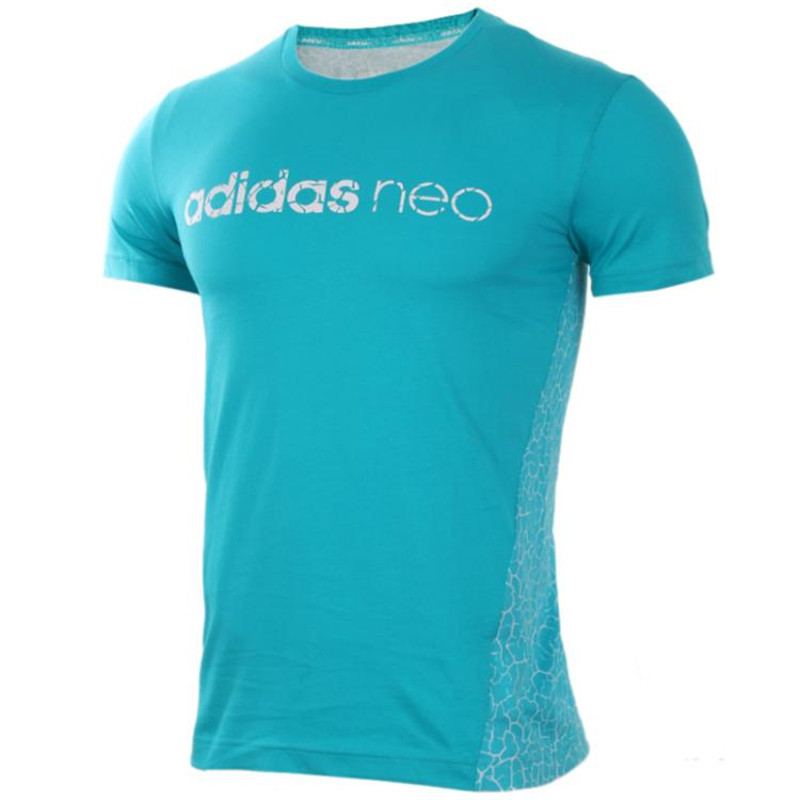 Adidas/阿迪达斯 男装 2017新款 NEO 休闲运动圆领短袖T恤|CE1050 L(180/100A) CE1050