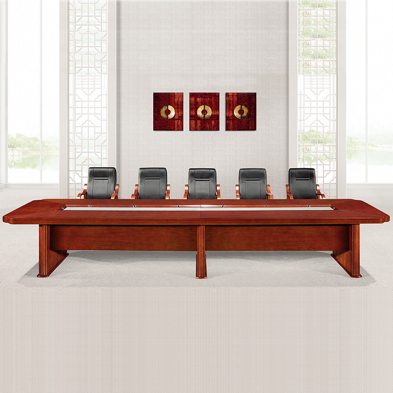 HiBoss 办公家具油漆会议桌大型开会桌长条桌 油漆会议桌W3800*D1800*H760MM