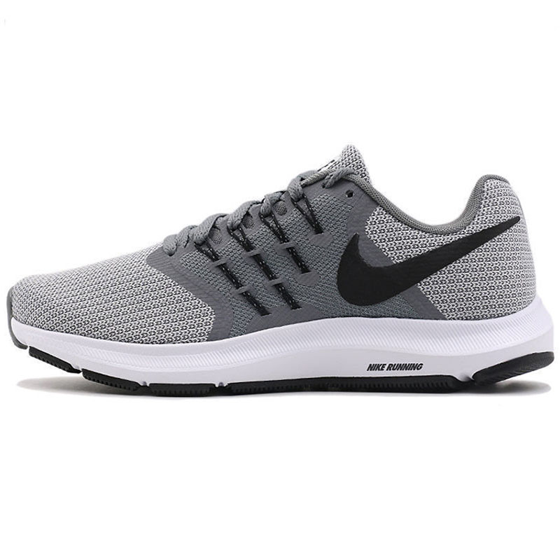 NIKE耐克女鞋跑步鞋2018夏季新款RUN SWIFT减震轻便飞线运动鞋909006 灰色909006-011 37.5