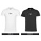 意大利进口阿玛尼ARMANI男装圆领上衣男士T恤黑色白色打底衫2件装 165/S 黑色+白色