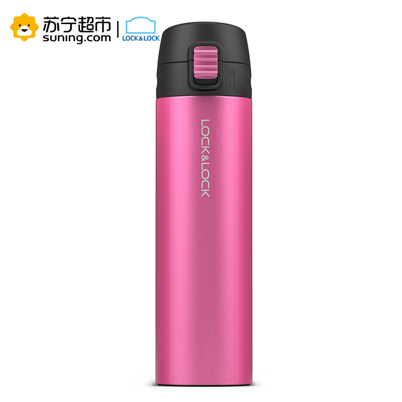 乐扣乐扣（lock&lock）缤纷弹跳盖保温杯LHC3222PIK（390ml）粉红