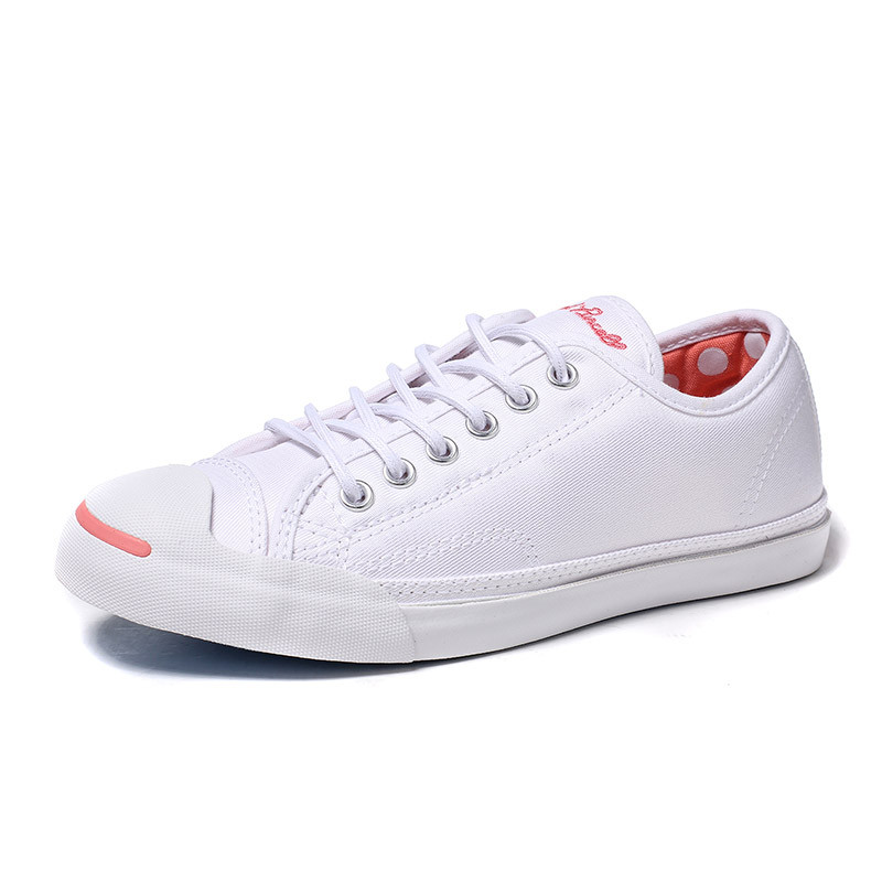 CONVERSE匡威男女鞋帆布鞋新款开口笑低帮时尚运动休闲鞋158497C 白色 37码
