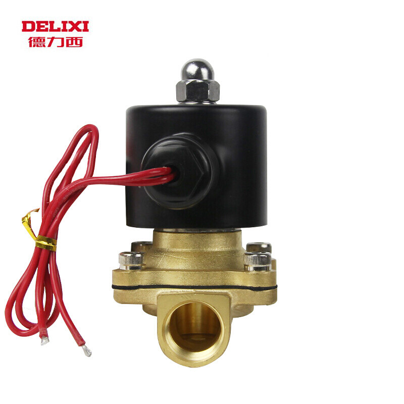 铜电磁阀水阀油阀气阀通用220V4分常闭气动电磁阀水阀12v6分2寸1寸24V 500-50DC12订做