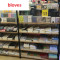 bloves-优品木质超市零食货架展示架双面多功能饰品展示柜货柜中岛陈列柜 黑色-99cm方管+25cm方管托