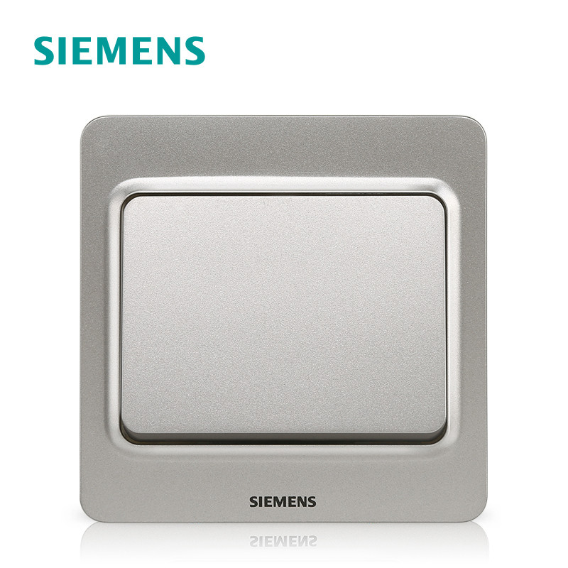 西门子（SIEMENS）10A五孔电源插座（硒辉银） 一开多控 映彩硒辉银系列