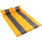 户外自动充气垫子加厚气垫床防潮垫帐篷床垫双人黄灰 桔色192*132*3cm