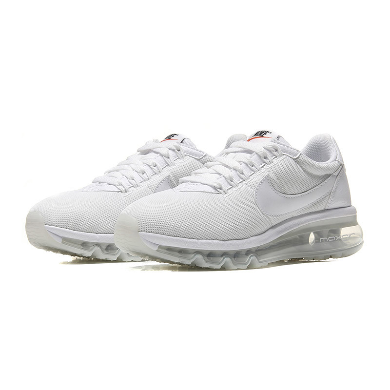 NIKE耐克女鞋休闲鞋2017夏季AIR MAX全掌气垫跑步运动鞋896495 白色 37.5码