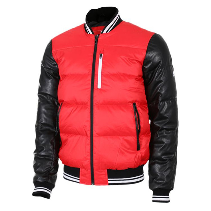 Adidas/阿迪达斯 男装 舒适保暖运动夹克立领时尚休闲羽绒服外套|AY3829 M(175/96A) AY3829