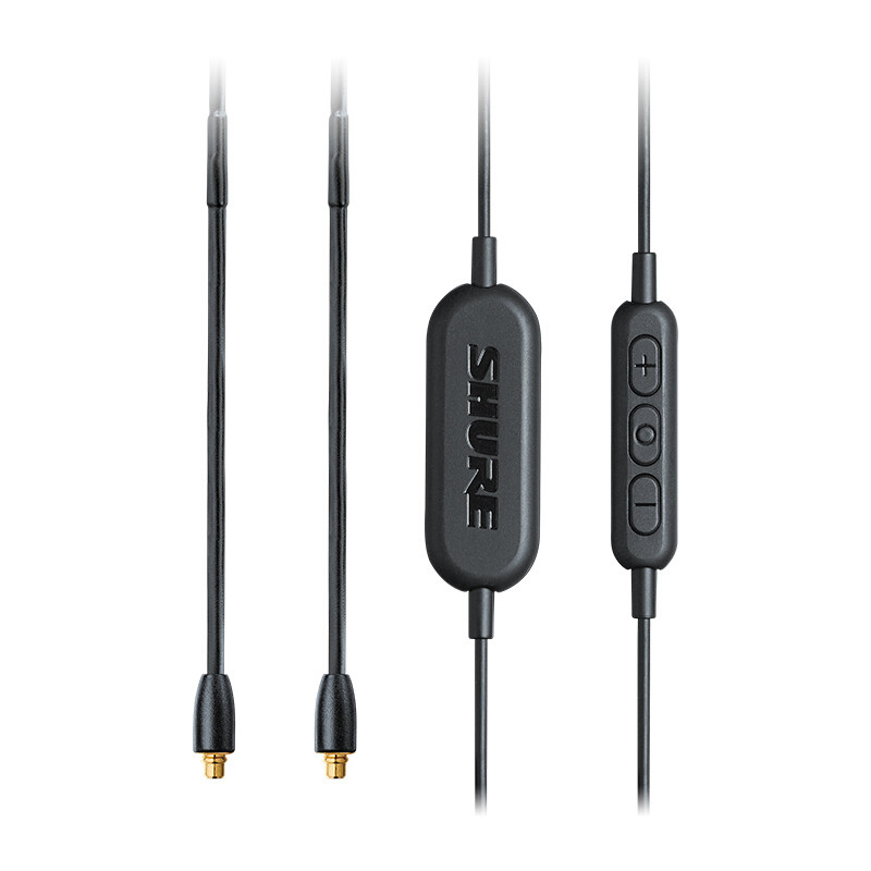 舒尔 SHURE RMCE-BT1 蓝牙耳机线 带三键遥控和语音通话功能 黑色