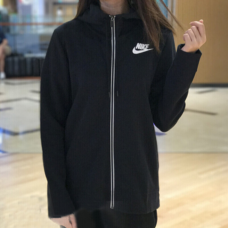 NIKE耐克女装2018春夏新款休闲连帽运动服舒适耐磨外套夹克DF857417-010 857417-010 L