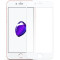 魅爱琳 iPhone7 Plus/苹果6splus/苹果8钢化膜 薄保护膜 全屏覆盖 手机贴膜弧边防爆防指纹 高清玻璃膜 【iPhone8】4.7英寸★白色