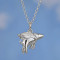 Lily Charmed 英国设计师品牌 自由飞天猪 纯手工打造 通用项链 锁骨链 送恋人 925银 银色