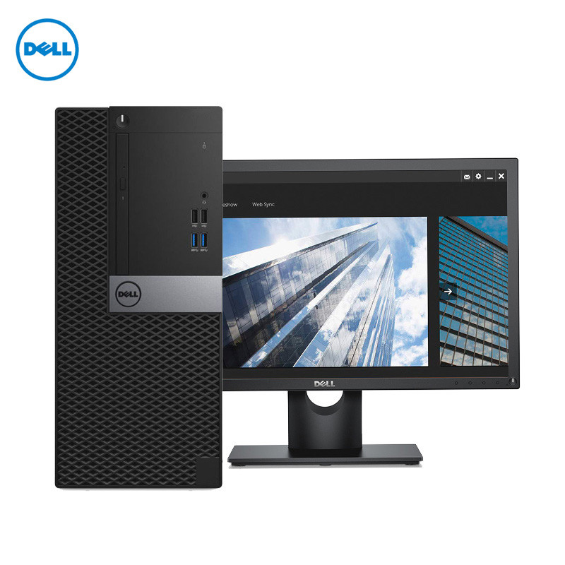 戴尔(DELL)商用Optiplex5070MT台式电脑 21.5英寸（九代i5 8G 1T+128G 刻录 4G独显）