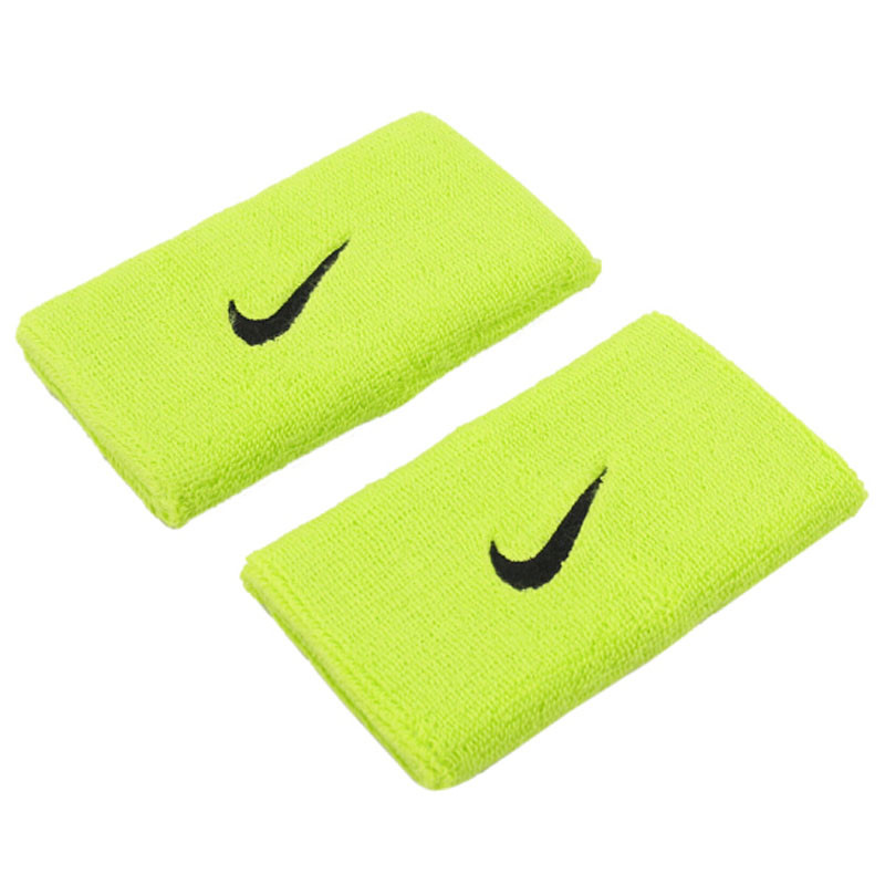 NIKE男女护腕2017新款篮球网球运动吸汗加长毛巾时尚止汗护腕两只装DFAC2287-6 AC2287-710 默认尺寸