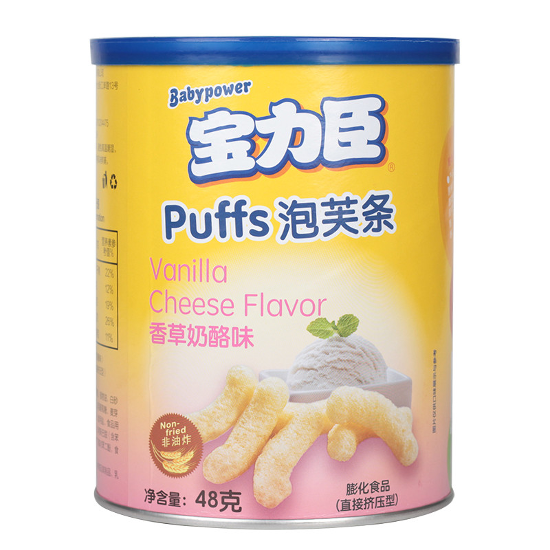 宝力臣泡芙条（香草奶酪味）48G