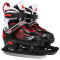 美洲狮儿童成人速滑冰刀鞋花样球刀鞋花刀鞋滑冰溜冰鞋M171028004 黑红(球刀) XL(可调40-43)