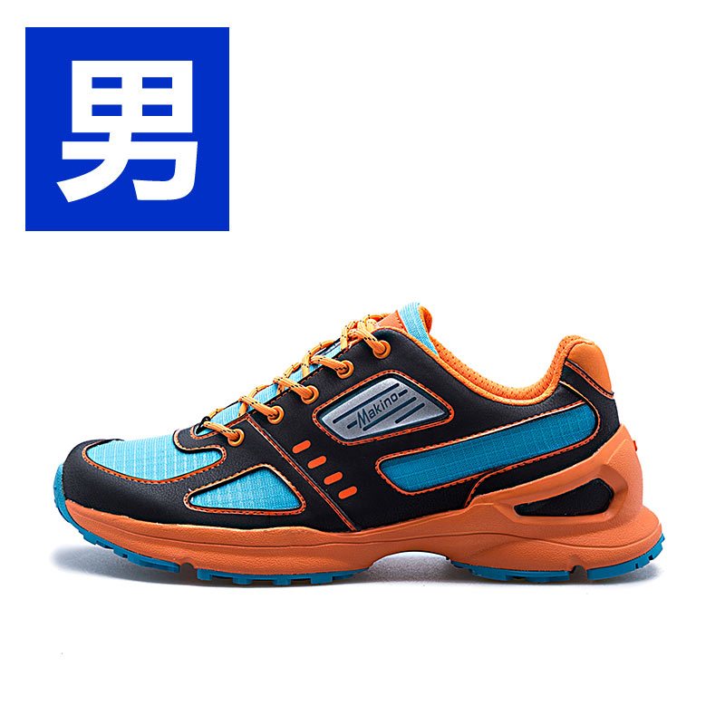 犸凯奴跑鞋0355-1 黑色+橙色 40码