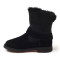 OZWEAR UGG OB271 女鞋防泼水羊皮羊毛防滑可两穿雪地靴 栗色 40码