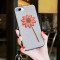 冬天款刺绣花布苹果8手机壳女iphone7个性创意8plus潮6s暖不冻手 ⑧/⑦珍珠梅黑+绳