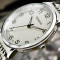 鹏志（PANGCHI）手表 进口2035机芯时尚商务男表 超清大数字钢带女士腕表2511 钢带白面（女款）