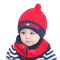 贝迪牛+童帽婴儿帽子宝宝帽子冬季护耳帽围脖两件套 均码（头围46-50cm） 黄色MABaby2件套