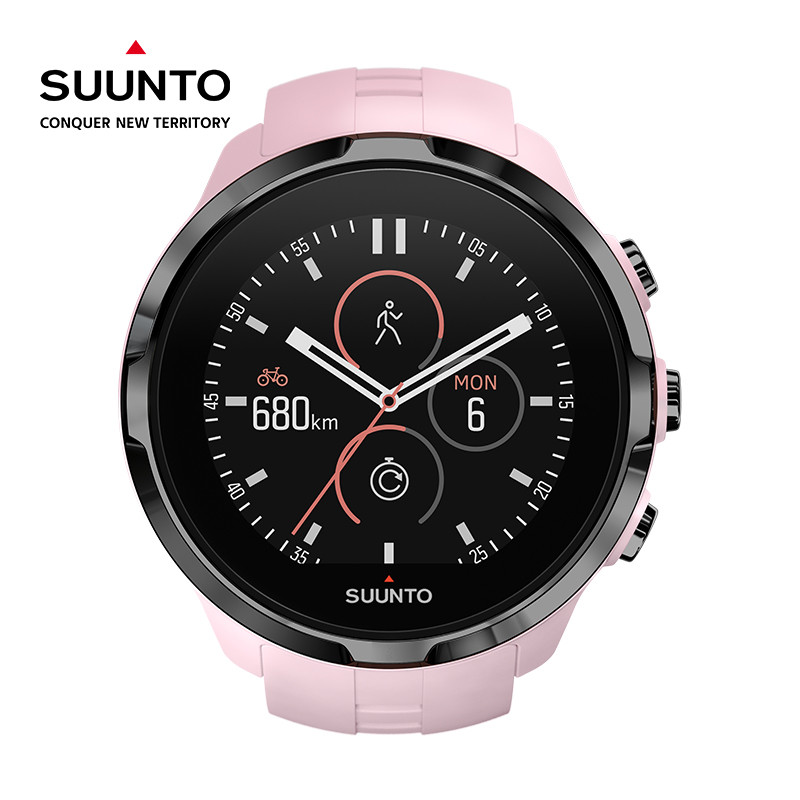 SUUNTO颂拓斯巴达极速光电心率运动智能腕表手表樱花粉 樱花粉