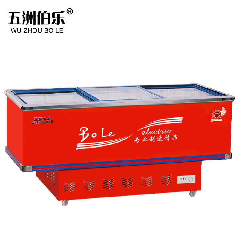 五洲伯乐SR/SF-2500 商用平底岛柜 卧式冷柜