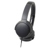 铁三角（audio-technica）便携型耳罩式智能手机专用耳麦 ATH-AR3iS（黑色）
