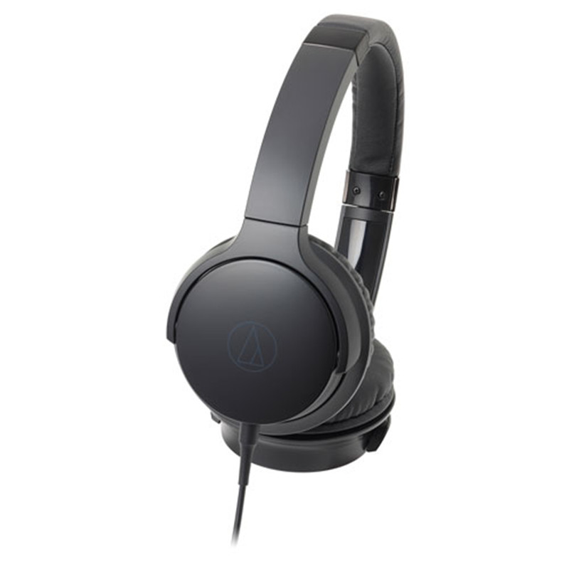 铁三角（audio-technica）便携型耳罩式智能手机专用耳麦 ATH-AR3iS（黑色）