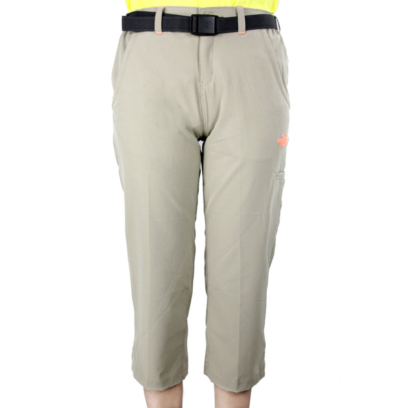 thenorthface北面专柜正品女士防晒七分裤A4EK XXS 254卡其色