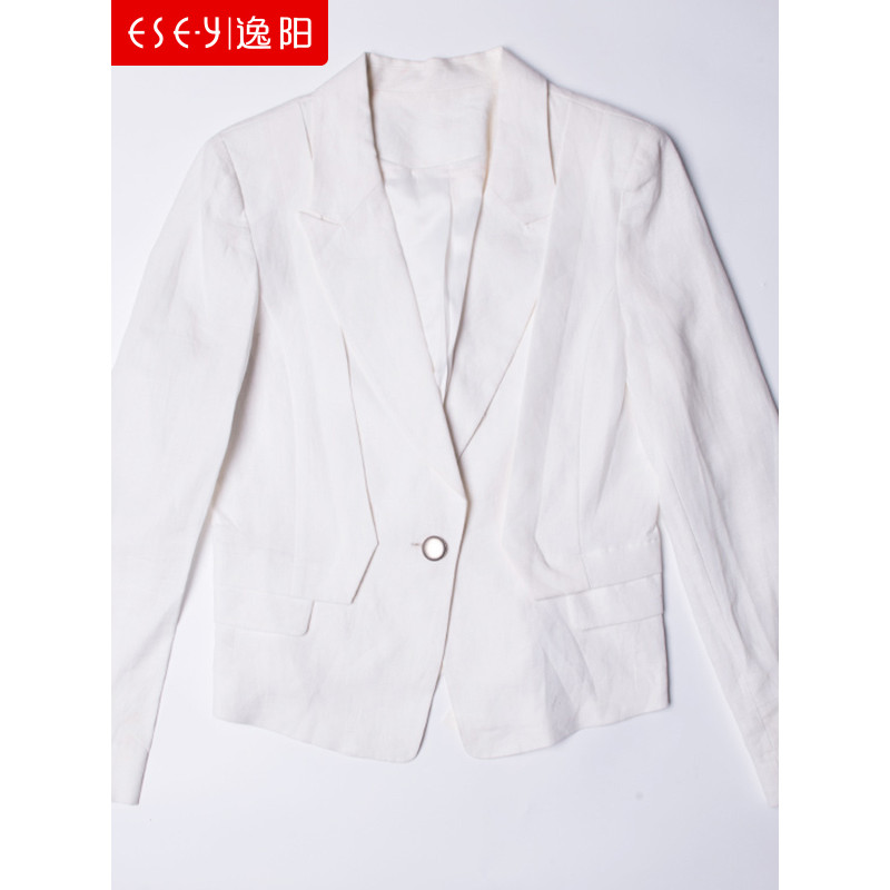 逸阳清长袖西装外套0045 白色 XL