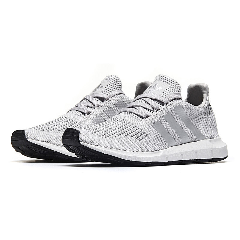 adidas阿迪达斯三叶草运动鞋女鞋休闲鞋SWIFT RUN运动鞋CG4145 灰色 38.5码