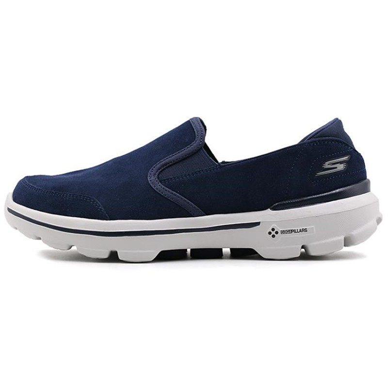 Skechers/斯凯奇 男鞋 2017新款 GO WALK 3一脚穿跑步鞋休闲鞋|54071-NVGY 54071-NVGY 39.5/25/7