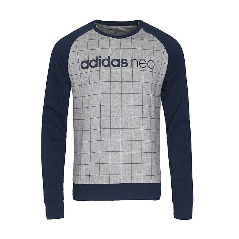 Adidas阿迪达斯Neo男装2017秋季新款运动服针织套头卫衣CD3286 L BQ6876