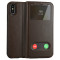 魅爱琳 华为Mate60手机壳Mate60pro+保护套外壳 荔纹真皮商务开窗皮套牛皮 轻薄全包防摔 翻盖支架智能休眠