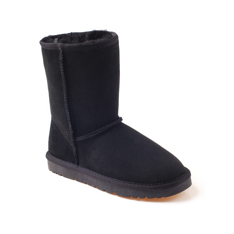 OZWEAR UGG OB002男士羊毛一体中筒雪地靴户外舒适保暖中筒男靴