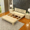 艾帛利(AIBOULLY) 床 实木床1.8米双人床 简约现代1.5米橡胶木床 木质单人床1.2米实木床家具 1.8*2.0m标准床