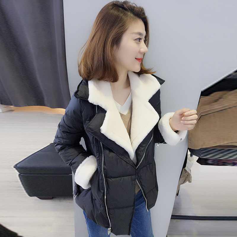 BOBOWALTZ冬装女2017新款韩版毛领修身收腰欧美轻薄羽绒服外套B172f2204p3330