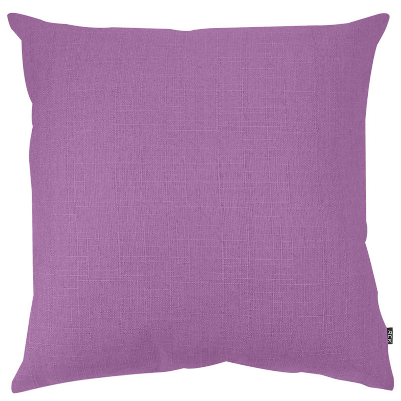 亚麻风格沙发纯色抱枕办公室午睡靠枕床头靠背汽车护腰靠垫抱枕套 55X55cm(套子+芯) 魅紫色