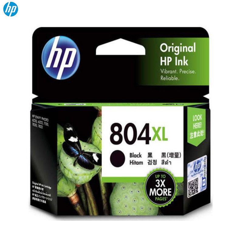 惠普（HP） 804XL 墨盒（适用于HP ENVY Photo 6220 /HP ENVY Photo 6222 ）