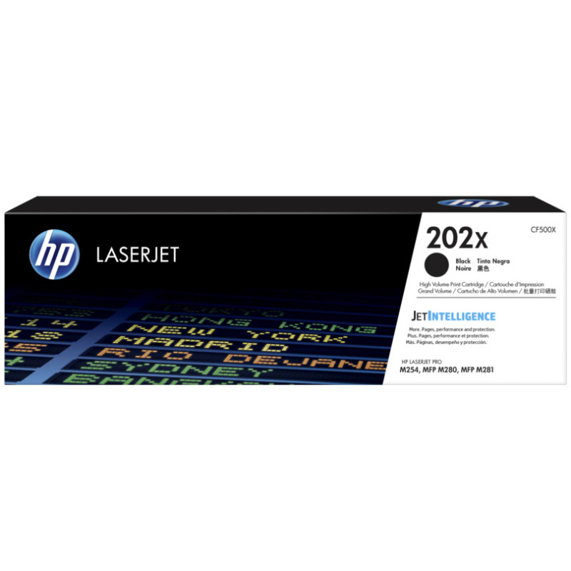 惠普（HP）CF500X 202X 黑色硒鼓（适用LaserJet M254nw/dw M280nw M281fdn） 【CF500X(202X)/黑色3200页】